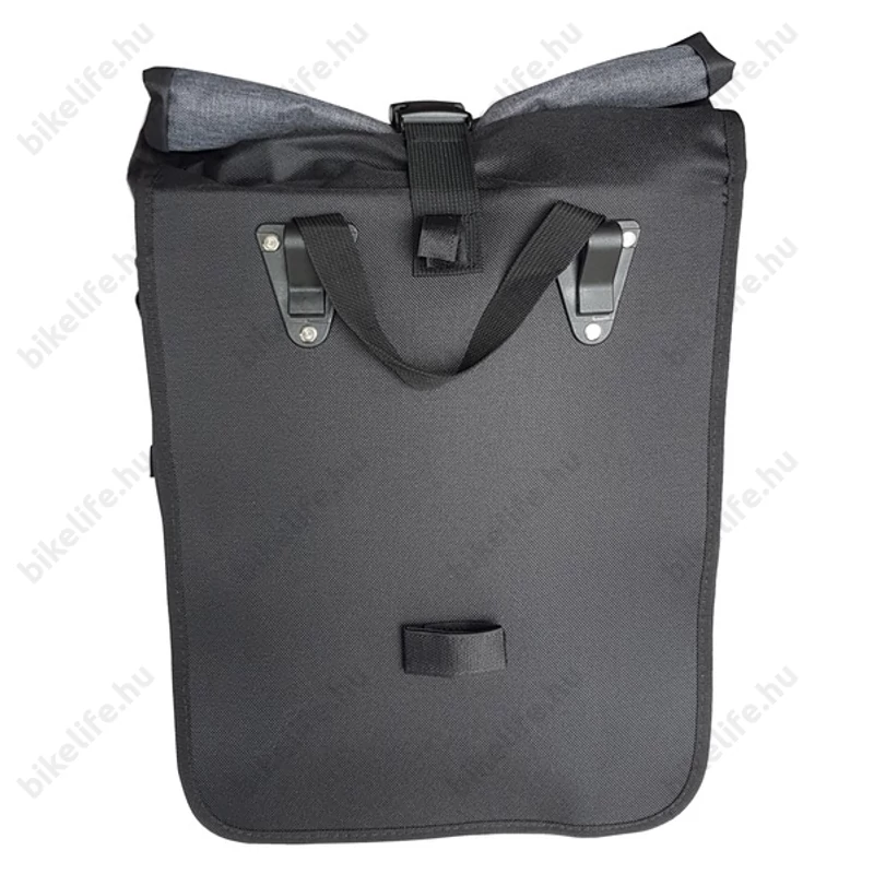 Velotech 1 részes túratáska csomagtartóra 20 liter, hevederes rögzítéssel, vízálló, szürke