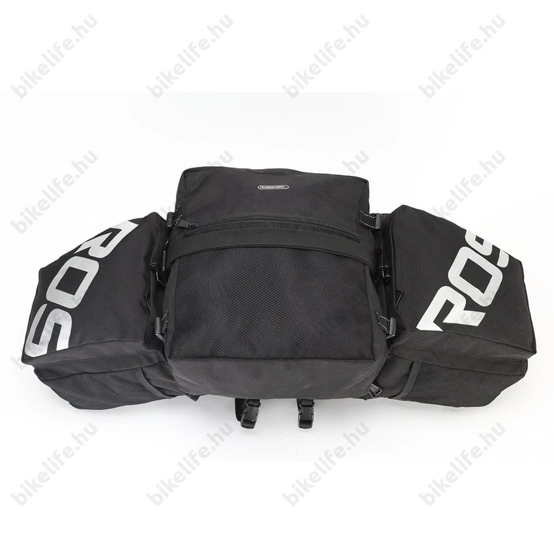 Roswheel B-Race túratáska csomagtartóra 3 részes, 35L kapacitás, fekete 