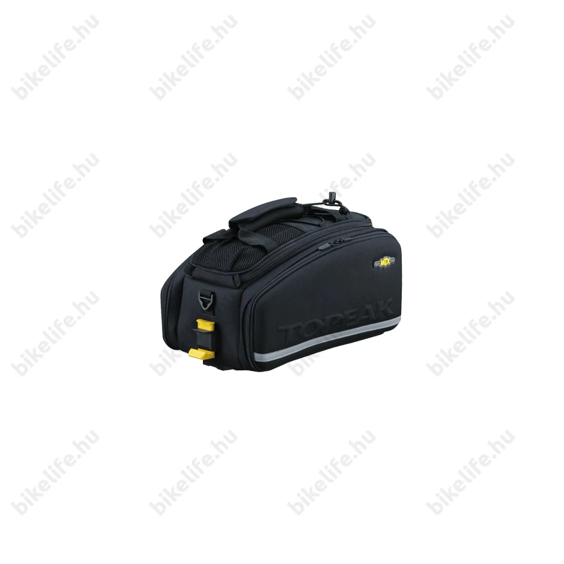 Topeak MTX TrunkBag EXP táska csomagtartóra 16,6L kapacitás, bővíthető  oldalrekesz, kulacstartó zseb, QuickTrack