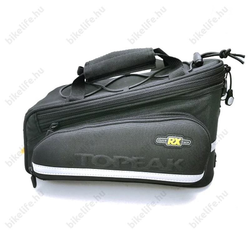 Topeak RX TrunkBag DXP táska csomagtartóra 7,3L kapacitás, lenyitható oldaltáska résszel, QuickTrack