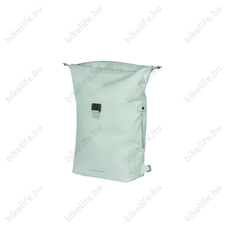 Basil SoHo Backpack táska csomagtartóra 17L kapacitás világítással hátizsák funkció, pasztel zöld