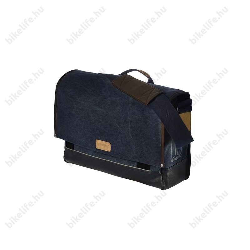 Basil Urban Fold táska csomagtartóra 20L, laptoptartóval, farmerkék