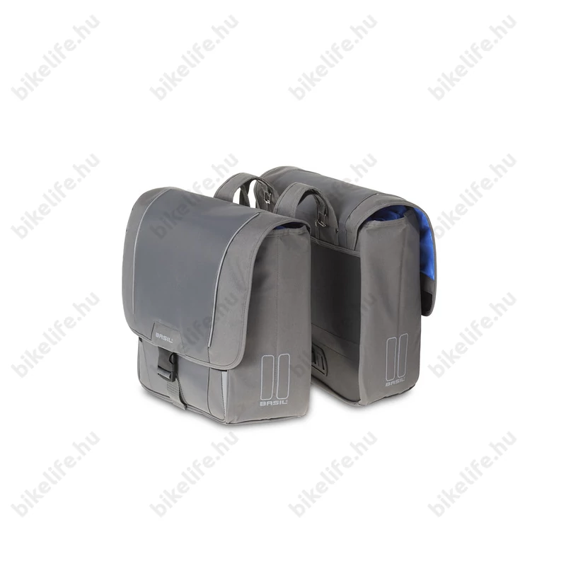 Basil Sport Design táska csomagtartóra 2 részes, 32L kapacitás, fényvisszaverős, szürke