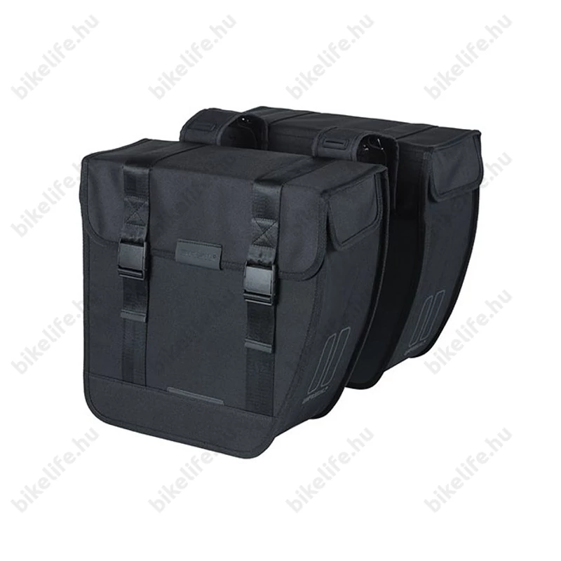 Basil Tour XL táska csomagtartóra 35L kapacitás, 2 részes, pántos, fekete