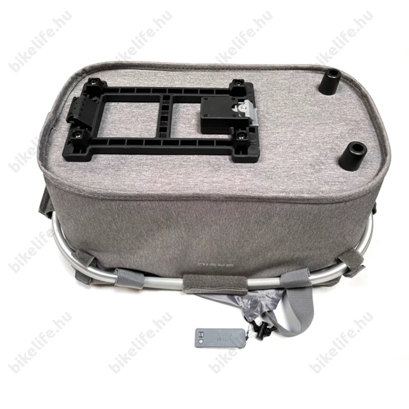 Basil 2 day Carry All kosár csomagtartóra, szürke,adapter nélkül, 22L kapacitás