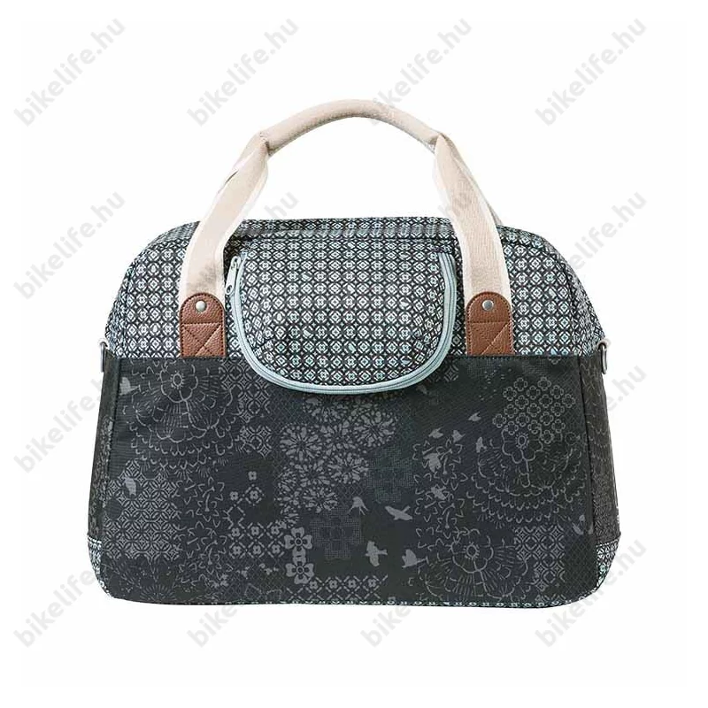 Basil Boheme Carry All táska csomagtartóra vagy kormányra 18L kapacitás, charcoal fekete