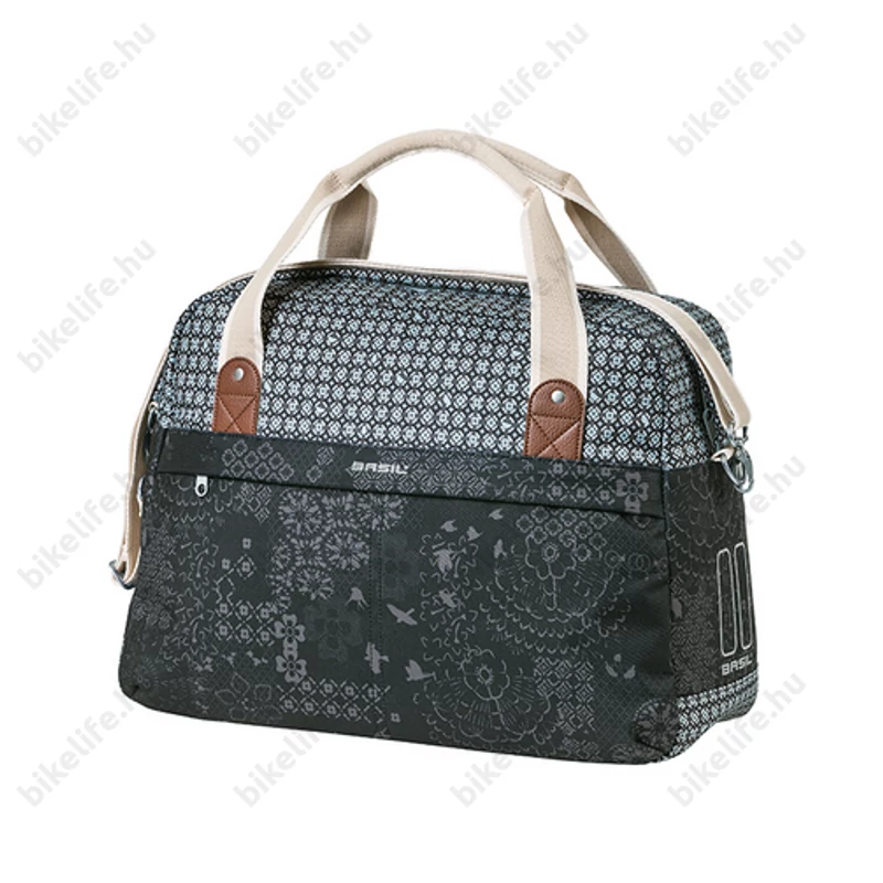 Basil Boheme Carry All táska csomagtartóra vagy kormányra 18L kapacitás, charcoal fekete