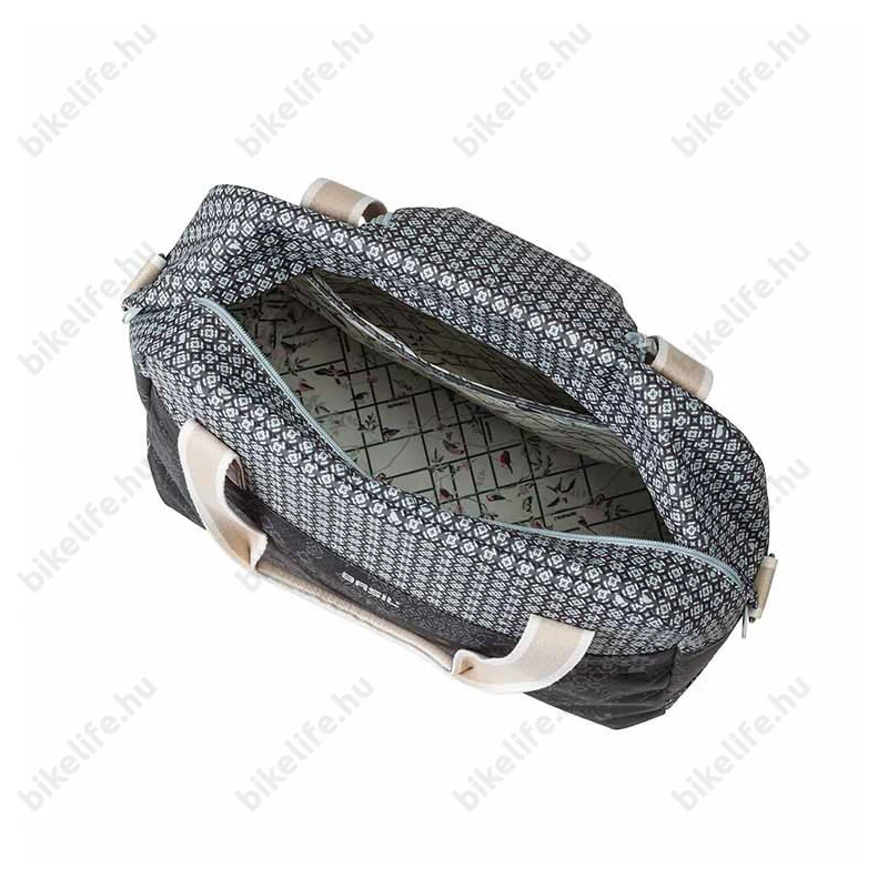 Basil Boheme Carry All táska csomagtartóra vagy kormányra 18L kapacitás, charcoal fekete