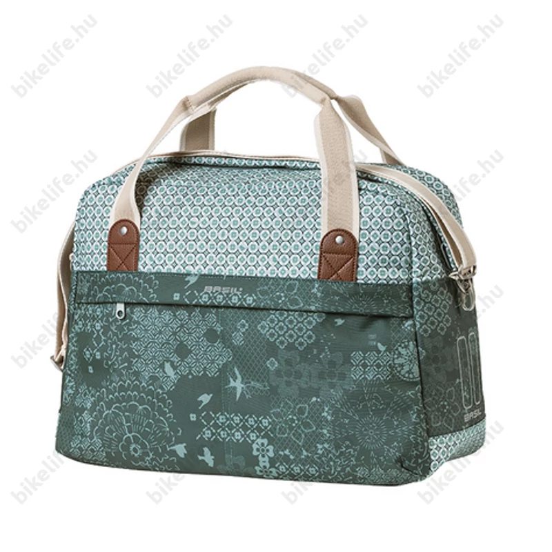 Basil Boheme Carry All táska csomagtartóra vagy kormányra 18L kapacitás, forest zöld