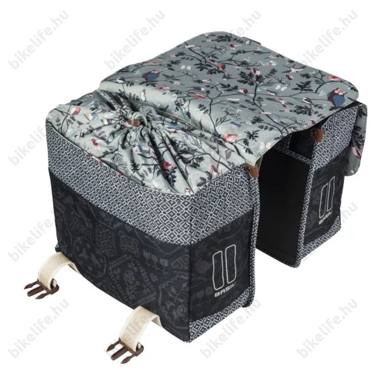 Basil Boheme Double 2 részes táska csomagtartóra 35L kapacitás, fekete színű