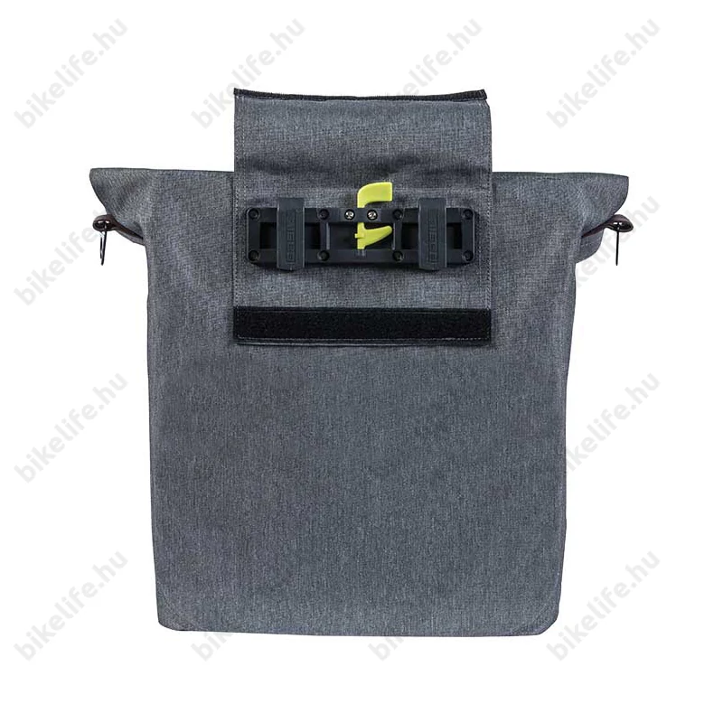 Basil City Shopper csomagtartóra szerelhető táska 1 részes 16l, akasztható-biztosítható, szürke