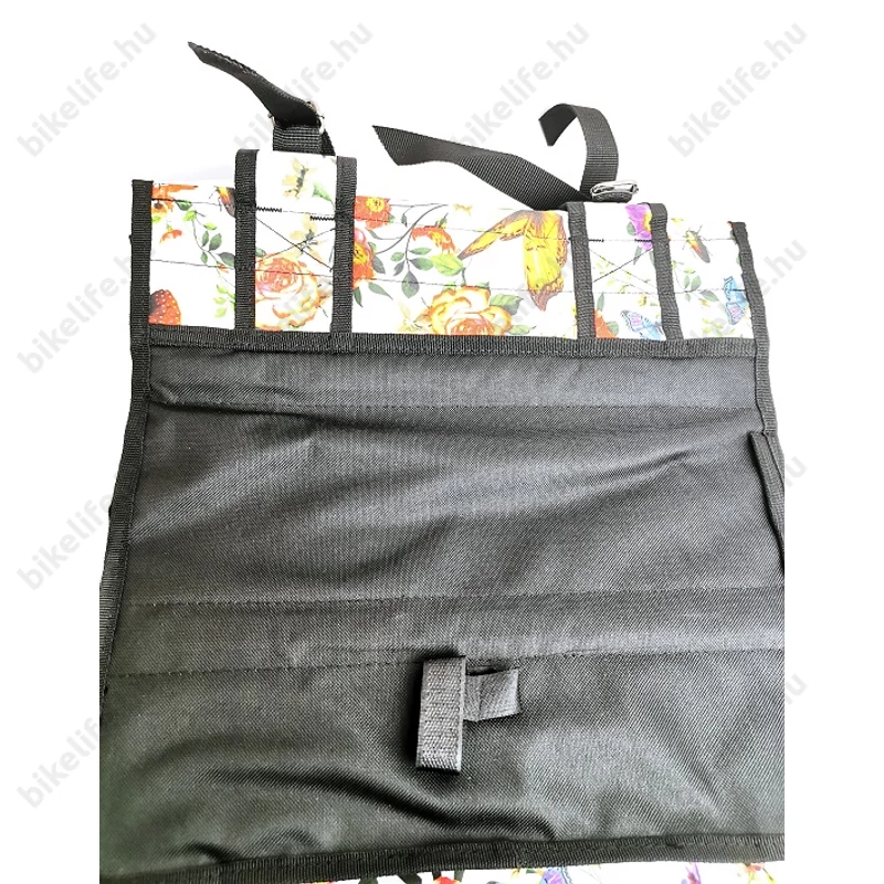 Basil Mara XL Double Bag 2 részes táska csomagtartóra 35L kapacitás, vízlepergető, virágos