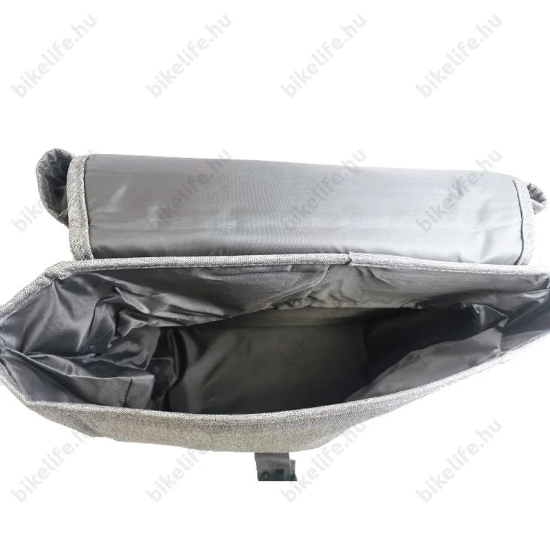 Basil Go Double Bag 2 részes táska csomagtartóra 32L kapacitás, pántos rögzítés, szürke színű