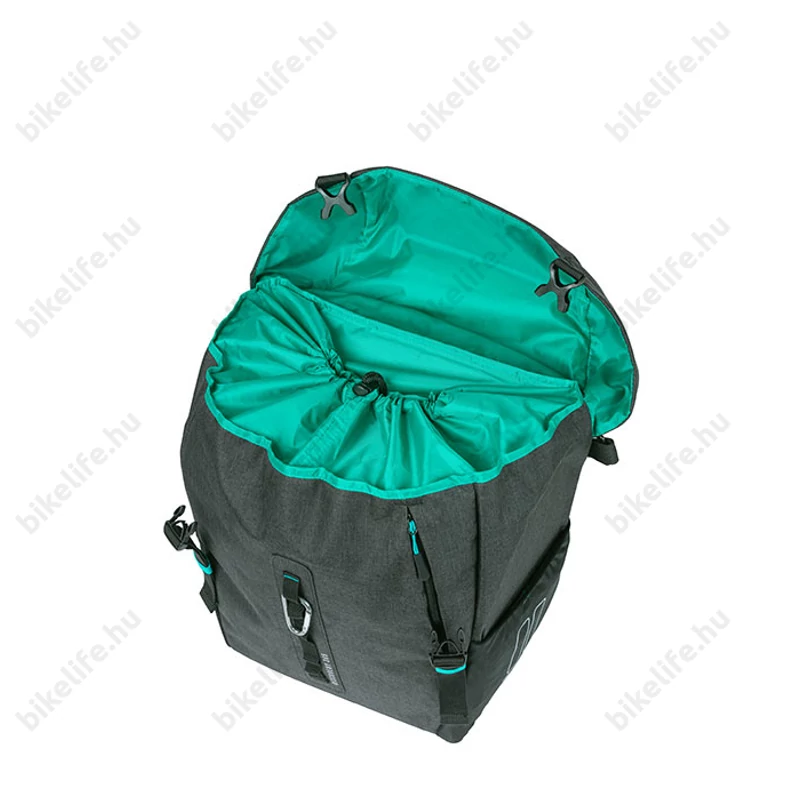 Basil Discovery 365D Single Pannier táska csomagtartóra 1 részes, 20L kapacitás, sötétszürke gyorszáras L-es