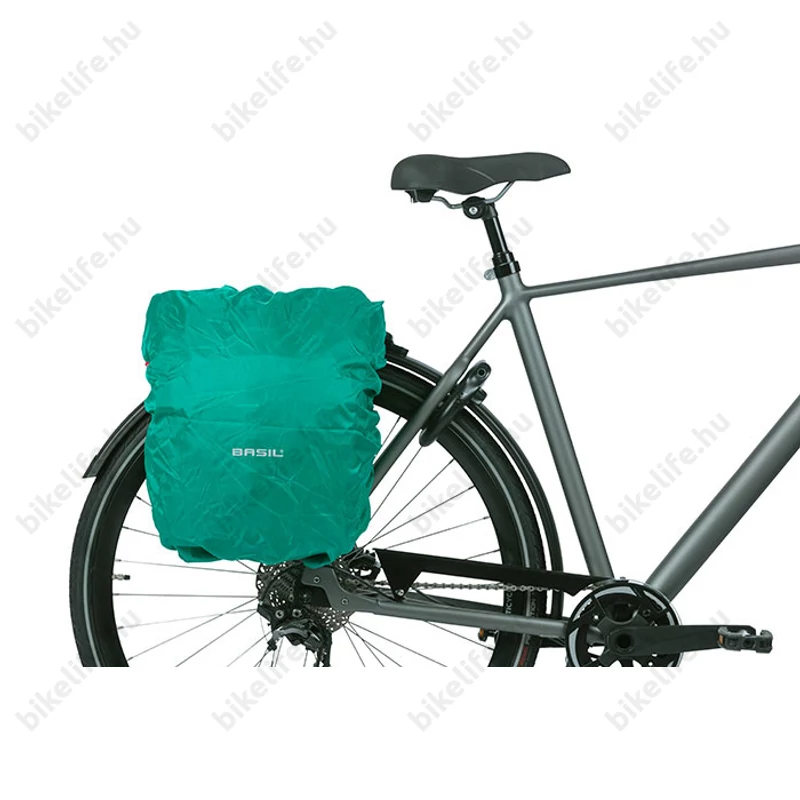 Basil Discovery 365D Single Pannier táska csomagtartóra 1 részes, 20L kapacitás, sötétszürke gyorszáras L-es