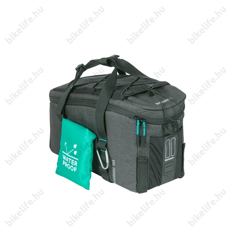 Basil Discovery 365D Trunkbag táska csomagtartóra 1 részes, 9L kapacitás, Universal Bridge System, sötétszürke M-es