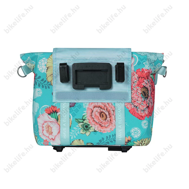 Basil BLoom Field Handbag táska csomagtartóra vagy kormányra 8-11L kapacitás sárga-virágos színű