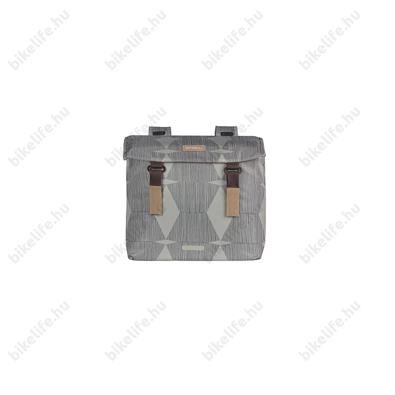 Basil Elegance Double Bag táska csomagtartóra 2 részes 40-49L kapacitás, szürke