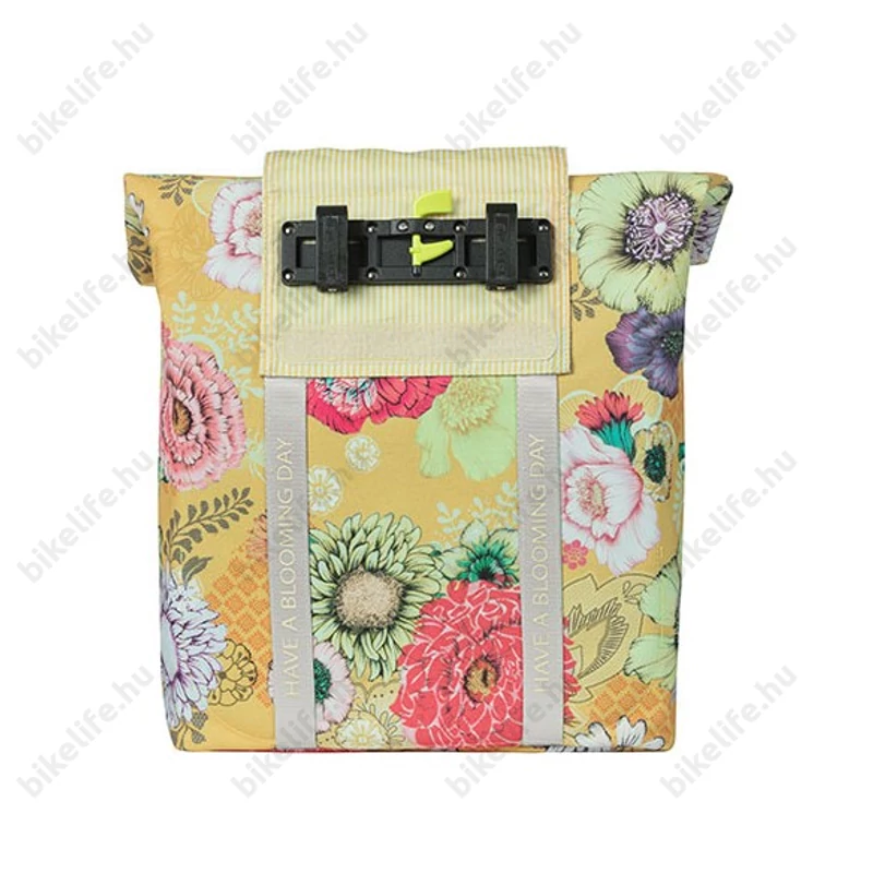 Basil Bloom Field Shopper táska csomagtartóra 15-20L, sárga/virágos