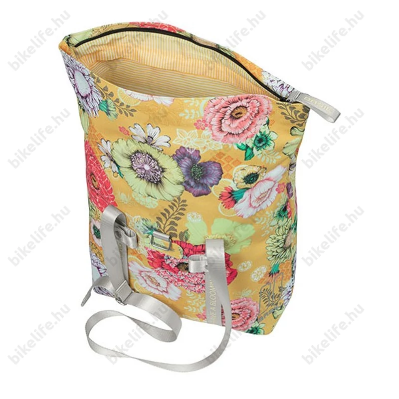 Basil Bloom Field Shopper táska csomagtartóra 15-20L, sárga/virágos