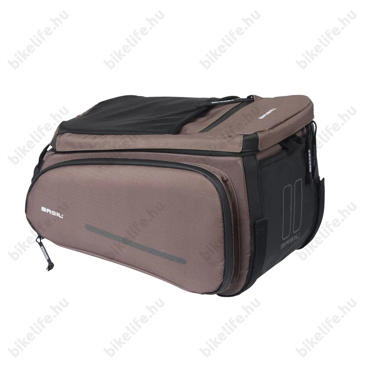 Basil Move Trunkbag táska csomagtartóra vízlepergető 10-26 liter kapacitás Universal Bridge System barna