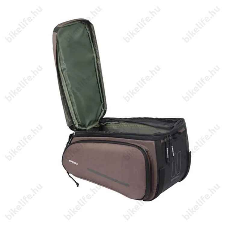 Basil Move Trunkbag táska csomagtartóra vízlepergető 10-26 liter kapacitás Universal Bridge System barna