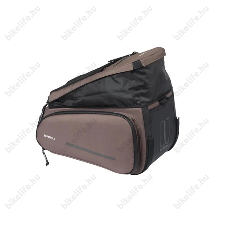 Basil Move Trunkbag táska csomagtartóra vízlepergető 10-26 liter kapacitás Universal Bridge System barna