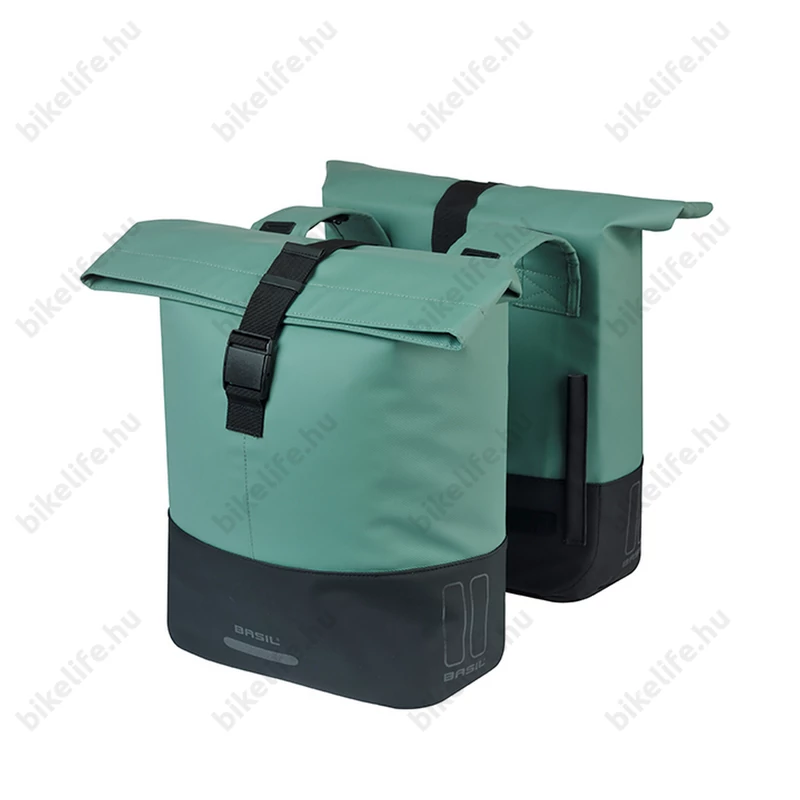 Basil Cove Double Pannier csomagtartóra szerelhető táska 2 részes 32 l, zöld /fekete