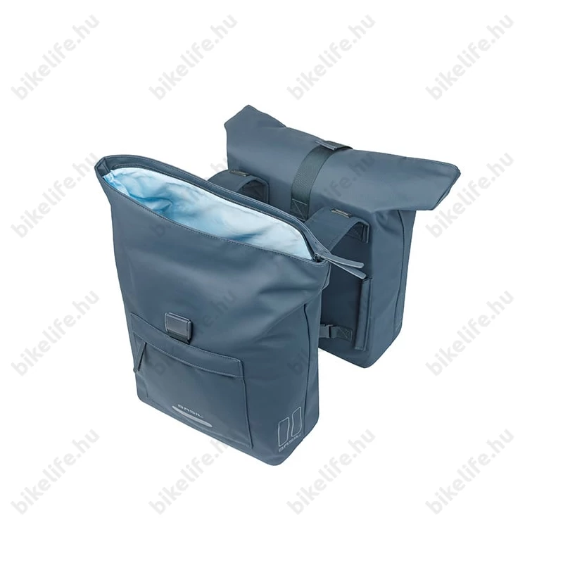 Basil Brooklyn Double Pannier Bag csomagtartóra szerelhető táska 2 részes 41 l, navy kék