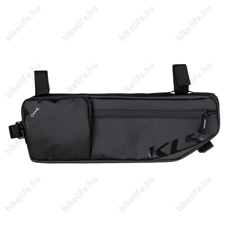 Kellys MAYA 020 3L váztáska 2 fő részes+ 1szerszámos, fekete tarpaulin anyag