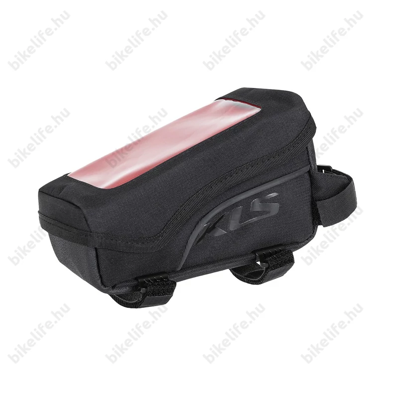 Kellys Celly ECO váztáska kormány mögé a felsőcsőre fekete mobiltartóval