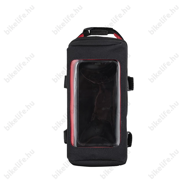 Kellys Celly ECO váztáska kormány mögé a felsőcsőre fekete mobiltartóval