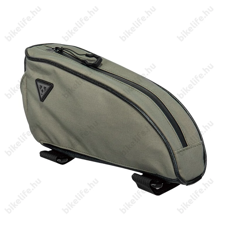 Topeak TopLoader váztáska kormány mögé, esővédő huzattal, khaki, 0,75 L kapacitással