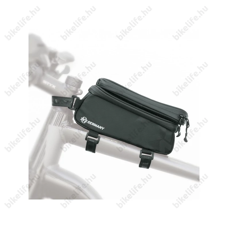 SKS Explorer Smart váztáska felsőcsőre, mobiltartóval, fekete, 1.35 L