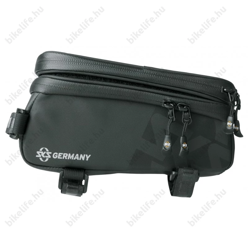 SKS Explorer Smart váztáska felsőcsőre, mobiltartóval, fekete, 1.35 L
