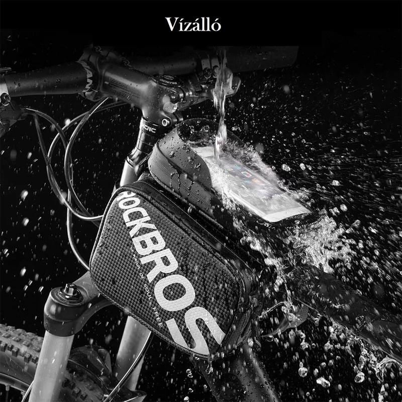 RockBros mobiltáska felsőcsőre, 3 részes, 6,2