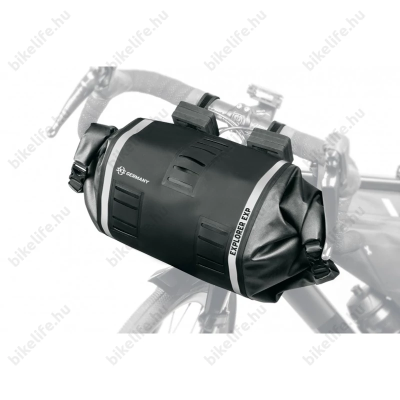 SKS Explorer EXP kormánytáska 9L kapacitás, csatos rögzítés, vízálló, fekete
