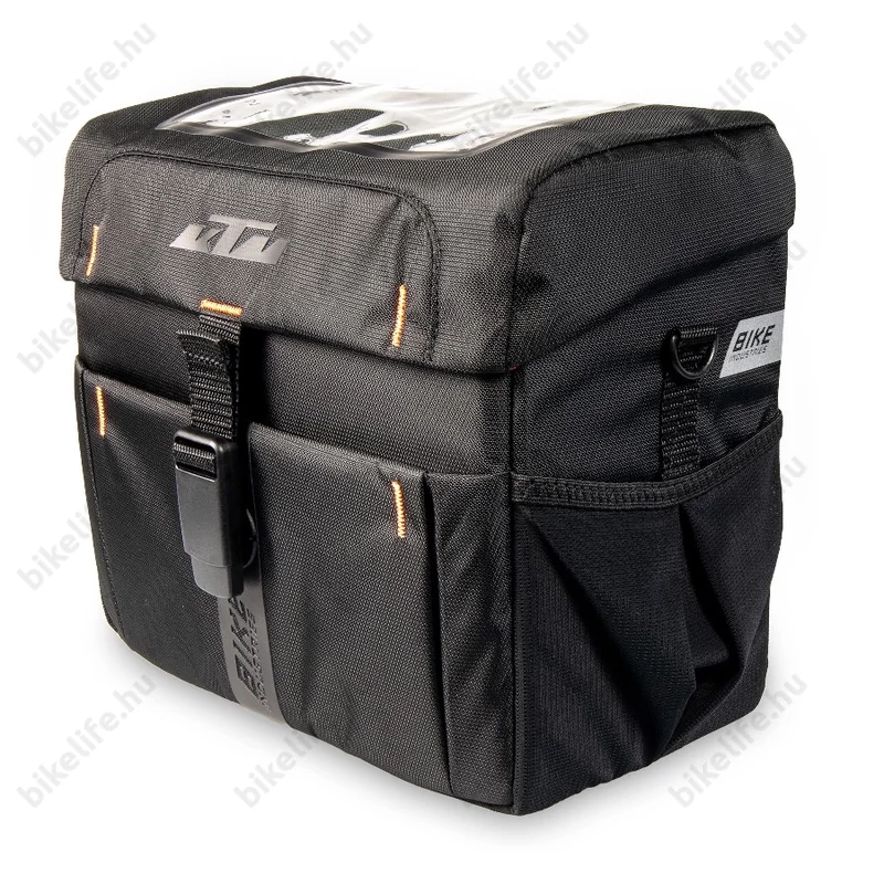 KTM SPORT kormánytáska, vállpánttal, 8,5L-es kapacitással, rögzítő adapter NÉLKÜL!