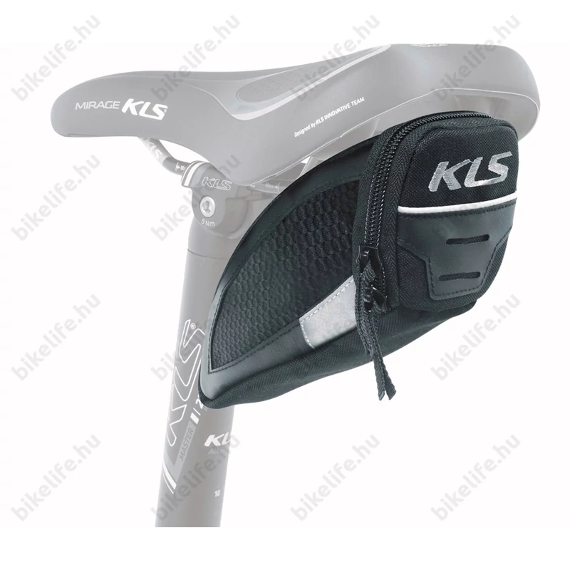 KELLYS CHALLENGER T-system nyeregtáska, adapteres, fekete, M