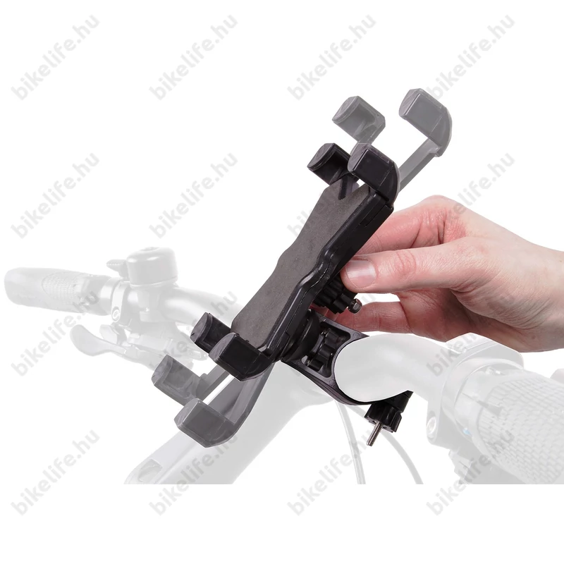 M-Wave Eindhoven univerzális telefontartó kerékpárra 116-180mm készülékhosszhoz kormányra szerelhető