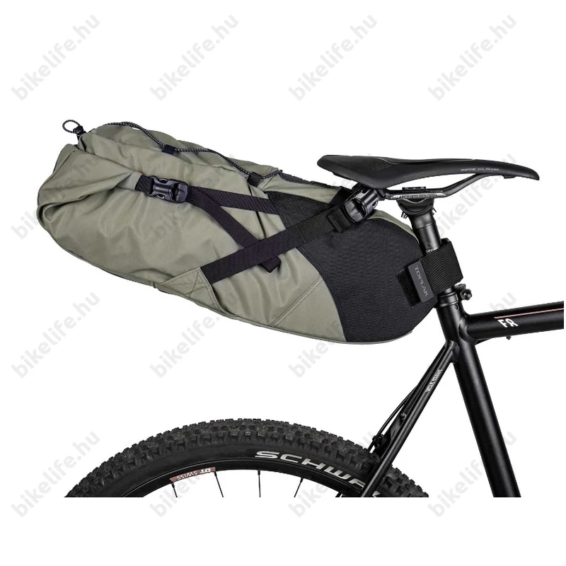 Topeak Backloader nyeregtáska tépőzáras, szürke 10L