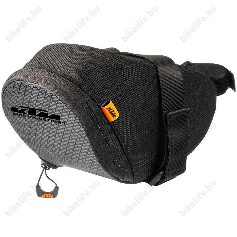 KTM nyeregtáska Velcro Road tépőzárral, 0,5 literes fekete
