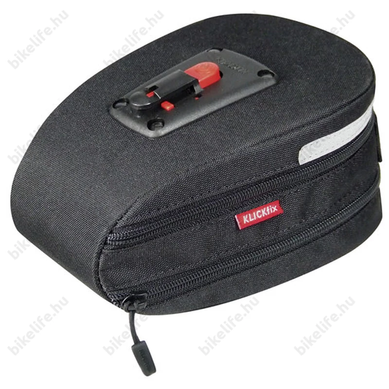 Klickfix Micro 200 nyeregtáska Klikcfix felfogatás, fekete, bővíthető, 1,5 L-es