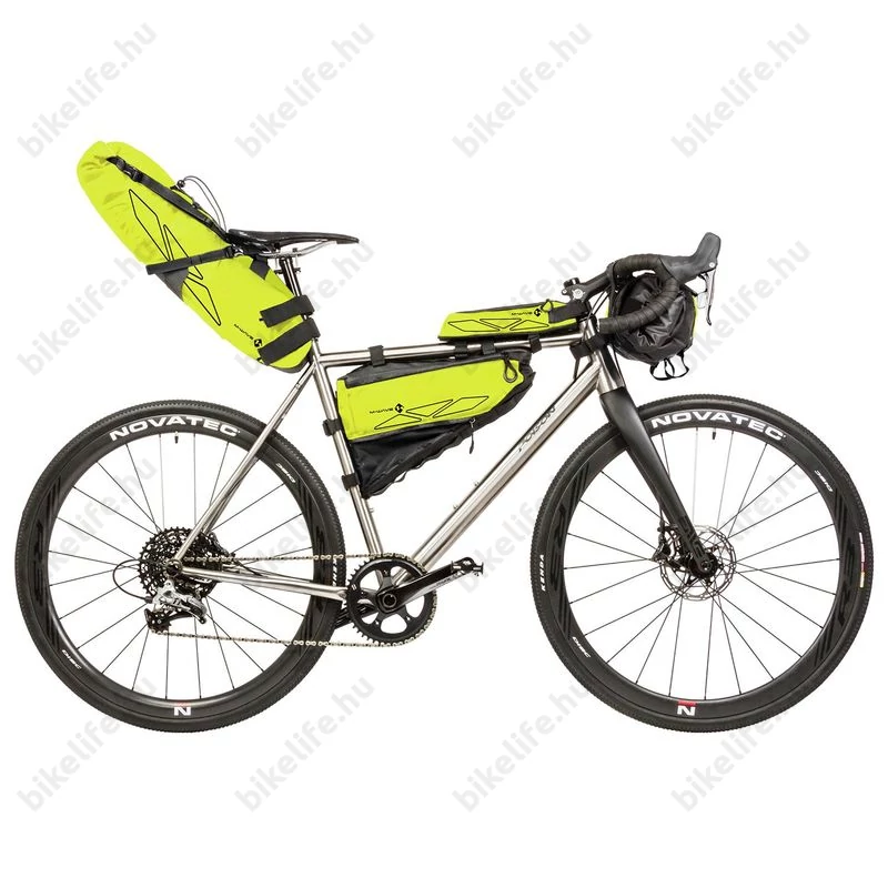 M-Wave Explorer Bike Packing nyereg táska 11 literes MTB, gravel kerékpárokra neon