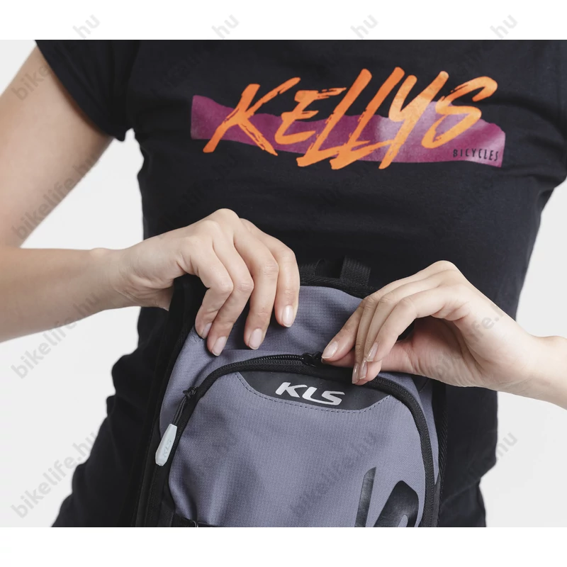 Kellys Adept 5 023 hátizsák 5L-es italtartó rekesszel(italtartó zsák nem tartozék), steel blue