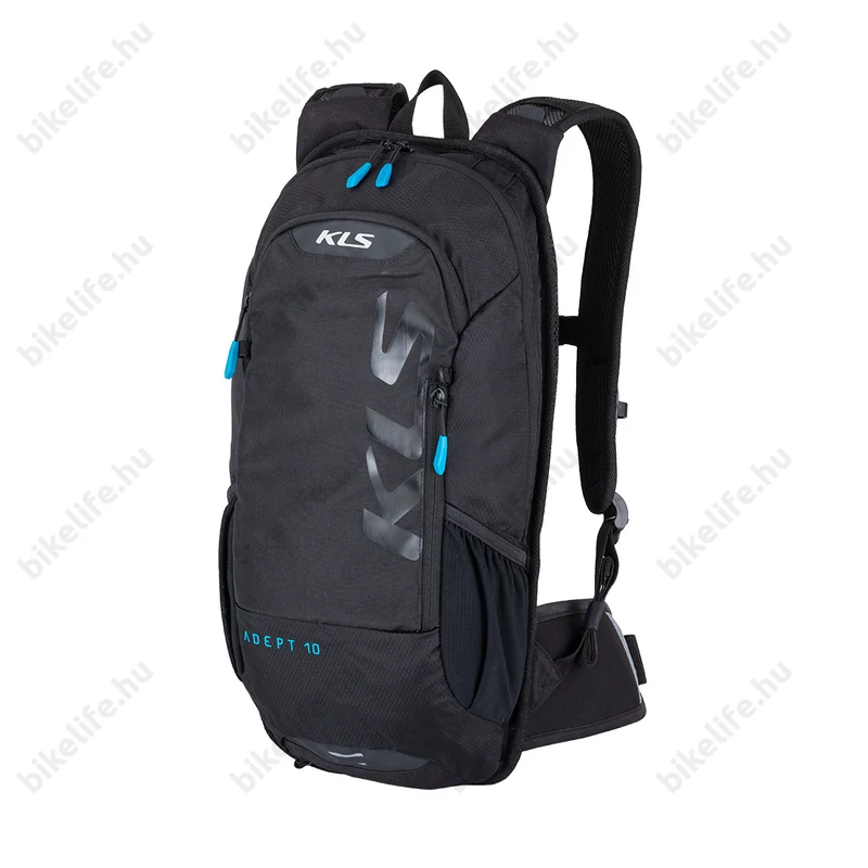 Kellys Adept 10 Black hátizsák 10L-es italtartó rekesszel (italtartó zsák nem tartozék), fekete