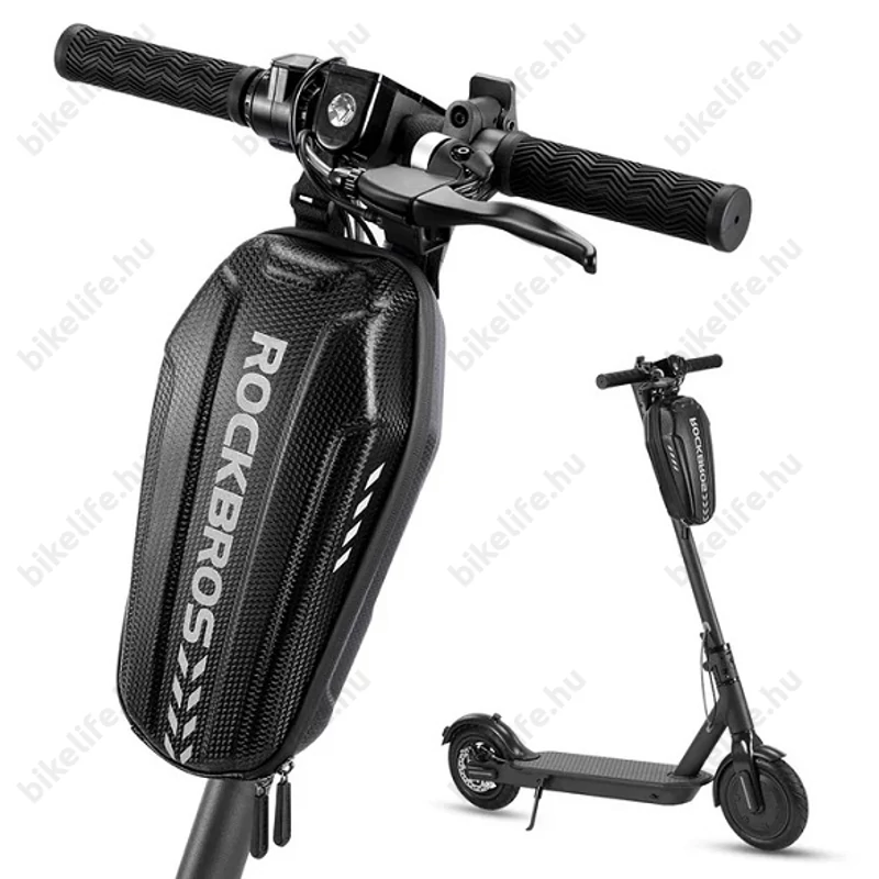 Rockbros Handlebarbox merevfalú táska e-rollerekhez 28 cm hosszú 3 liter űrtartalommal