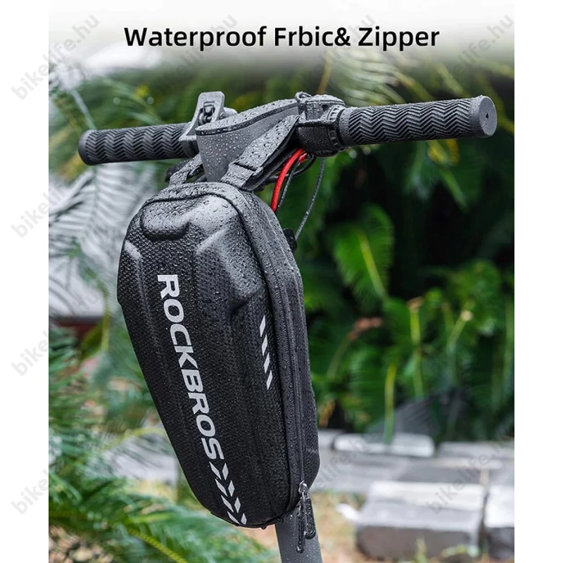 Rockbros Handlebarbox merevfalú táska e-rollerekhez 28 cm hosszú 3 liter űrtartalommal