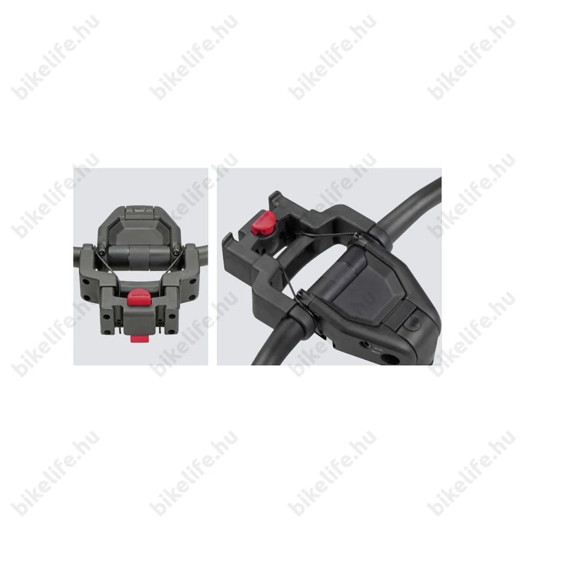 Klickfix kosártartó adapter kormányra, extra hosszú előrenyúlással, 22-26mm átmérőig, 7kg terhelhetőségű