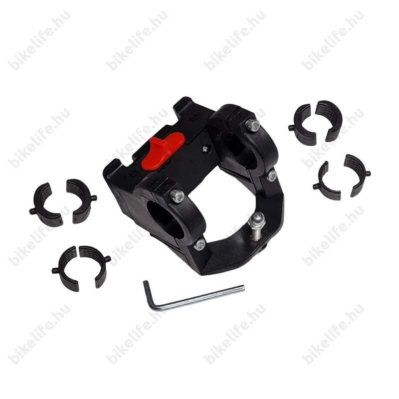 Fashion kosártartó adapter kormányra 22-31,8 mm átmérőig 7kg terhelhetőséggel